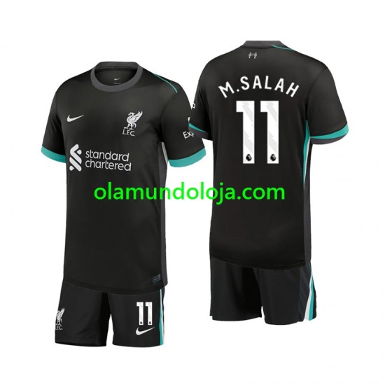 Camisola Liverpool M.Salah 11 Criança Equipamento Segundo 2024-2025 Manga Curta